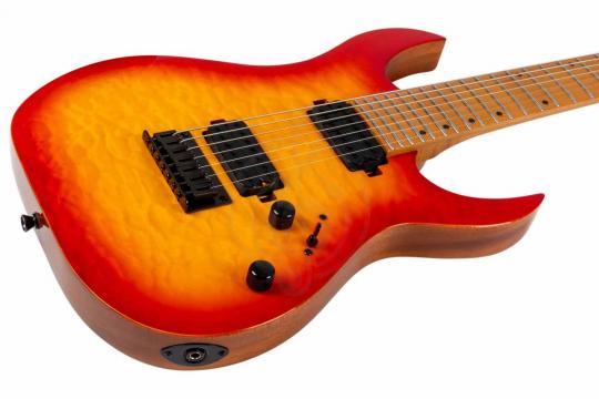 Электрогитара Superstrat Spira S-507 QFB - Электрогитара 7 струн - фото 8